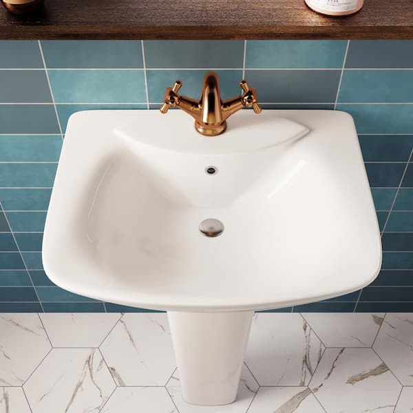 Reviews for DEERVALLEY 24 in. x 19 in. Pedestal Bathroom