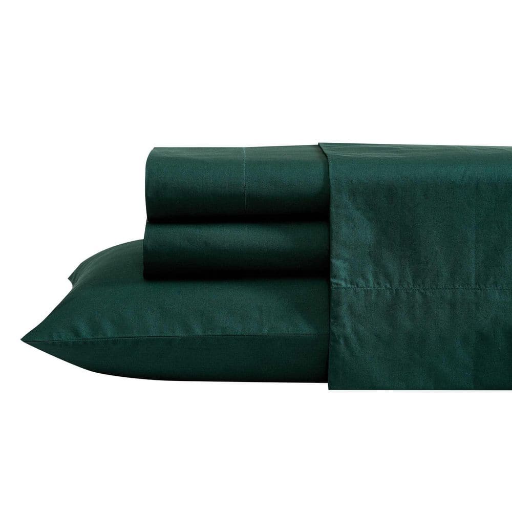 Bayview 4-Piece Garland Green Percale Cotton Queen Sheet Set price history on PriceWatchPro