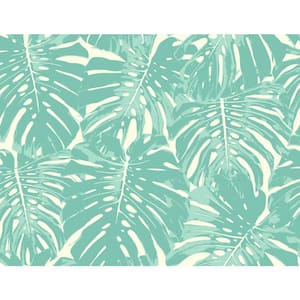 Jamaica Tropical Leaf Paper Strippable Roll (Covers 60.75 sq. ft.)
