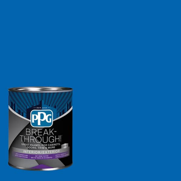 Break-Through! 1 qt. PPG1241-7 Cobalt Stone Semi-Gloss Door, Trim & Cabinet Paint