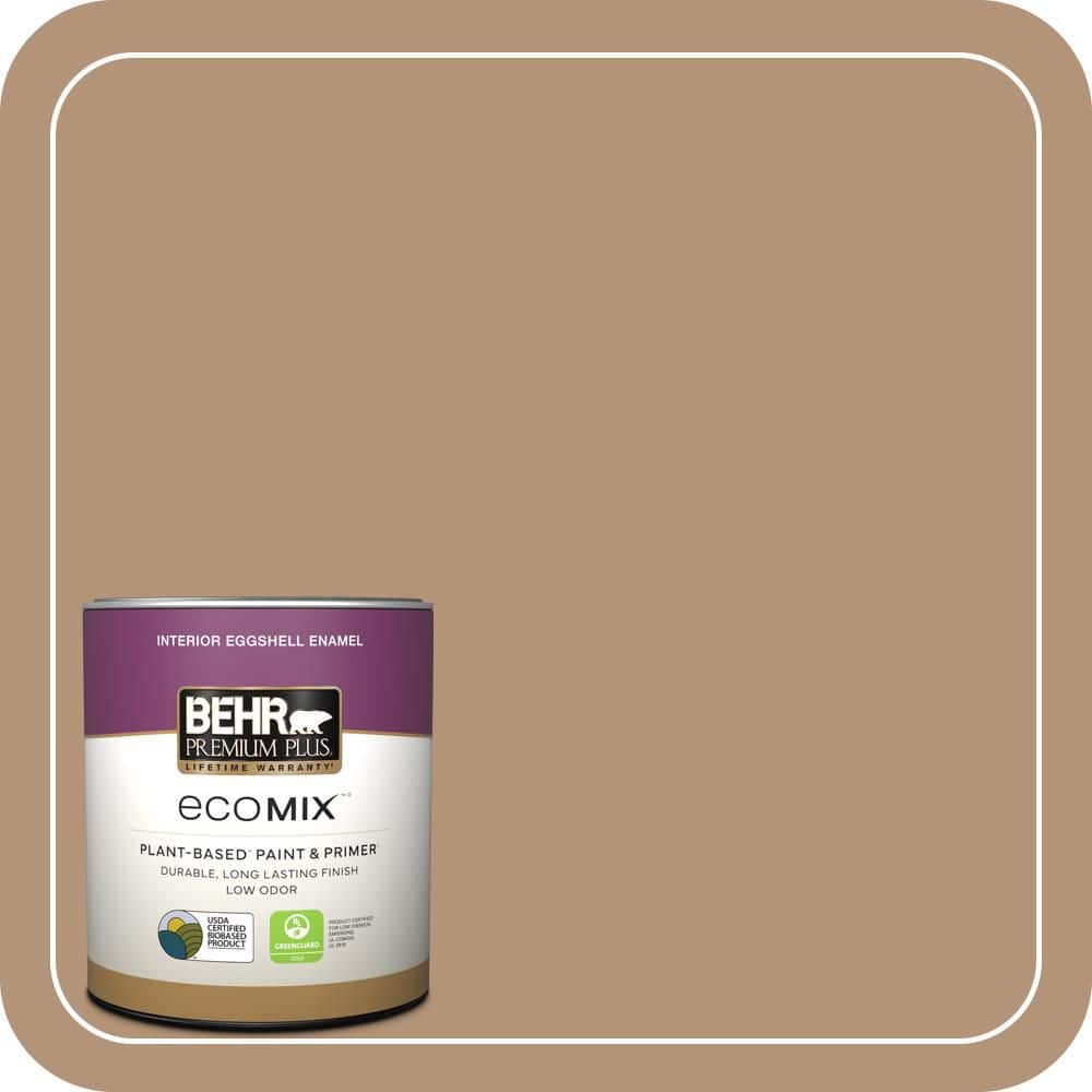 1 qt. #HDC-FL14-6 Gingerbread Latte Eggshell Enamel EcoMix Plant-Based Interior Paint & Primer price history on PriceWatchPro