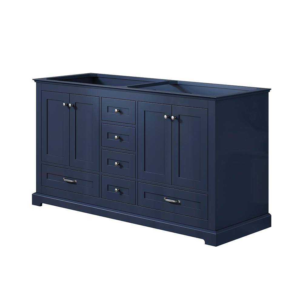 Dukes 59" Freestanding Double Vanity Cabinet in Navy Blue