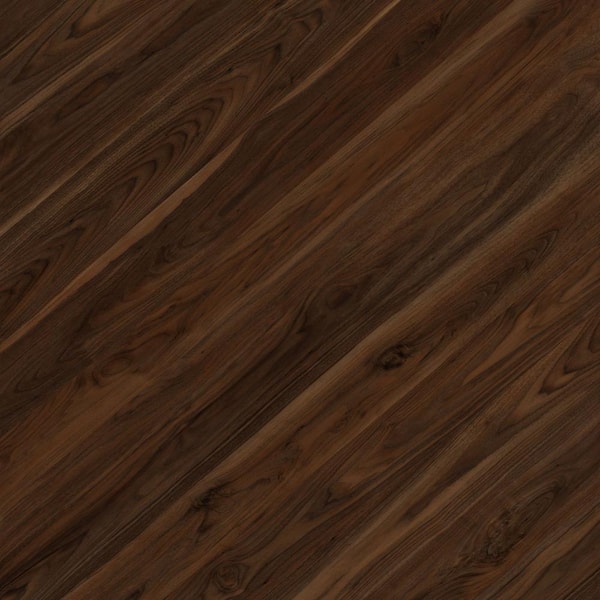 Lucida Surfaces GlueCore Classic Walnut 22 MIL x 7.3 in. W x 48 in. L Waterproof Glue Down Vinyl Tile Flooring (40 sq. ft./case)