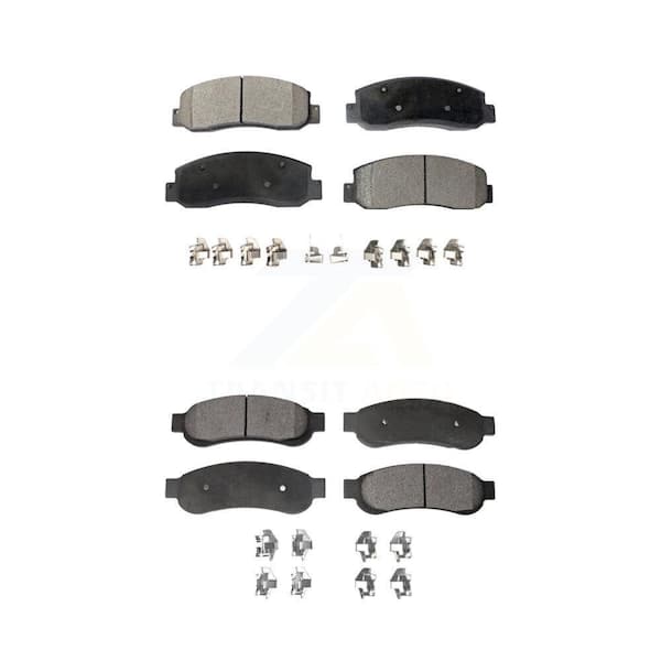 TEC Front Rear Ceramic Brake Pads Kit For 05-07 Ford F-350 Super Duty With Dual Wheels KTC-100043