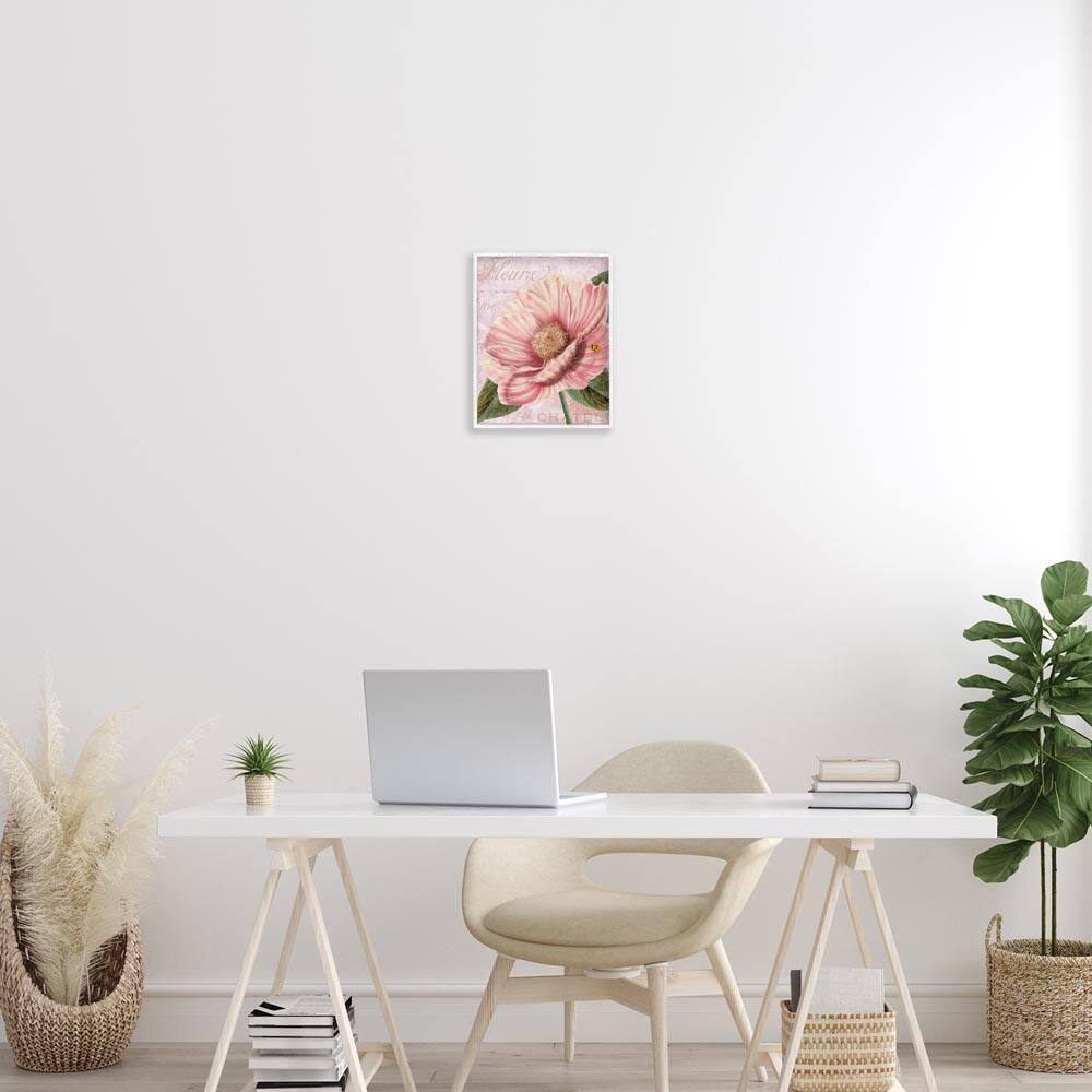 French Flower & Ladybug by Sasha White Framed Nature Giclee Art Print 14 in. x 11 in. price history on PriceWatchPro