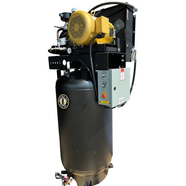 ゆゆ Industrial Gold 80 Gal 7.5 HP Rotary Screw 1-Phase Low RPM