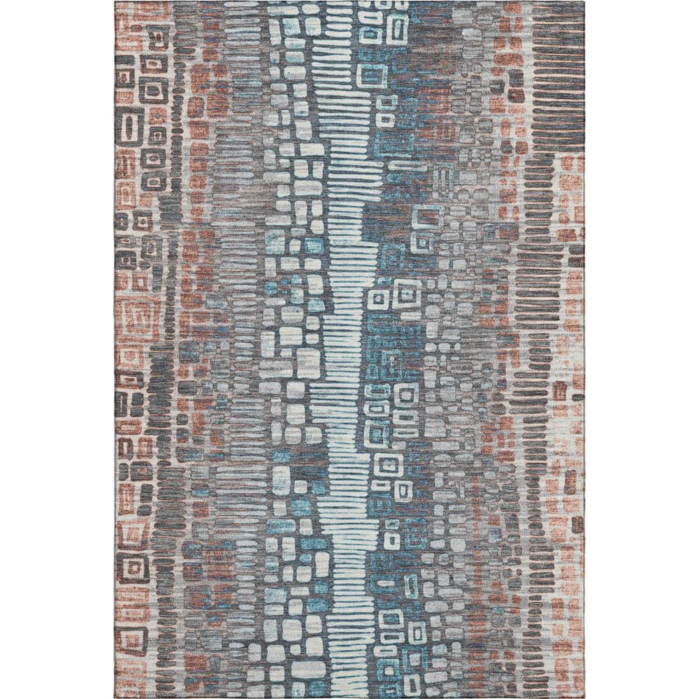 Addison Rugs Mayfield Premium Machine Washable Abstract AMF2268 Copper ...