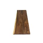 Acacia 8 ft. L x 25 in. D x 1.5 in. T Butcher Block Countertop in Mineral Oil Stain with Live Edge