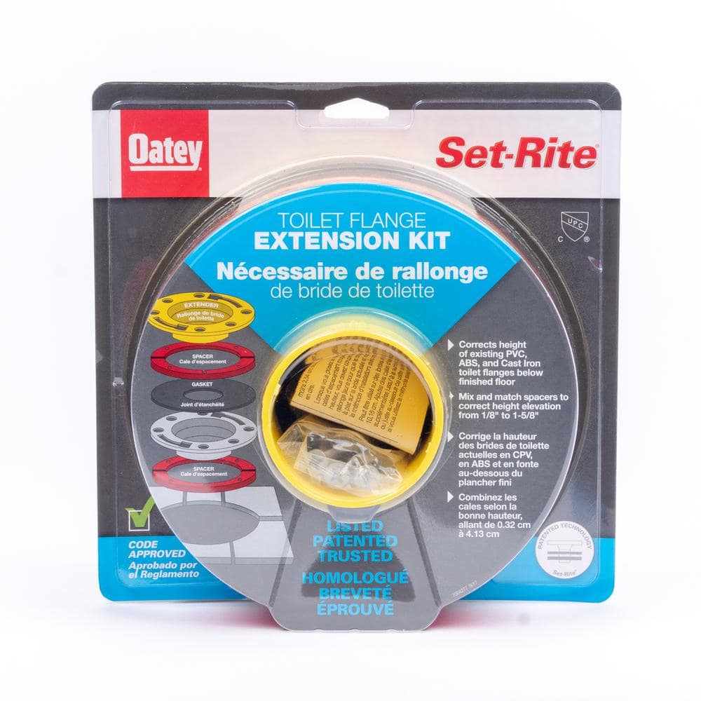 Set-Rite Multicolored Plastic Toilet Flange Extender Kit