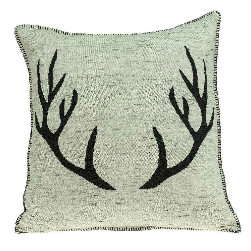 Meska Lodge Tan Throw Pillow