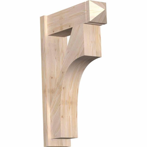 Ekena Millwork 8 in. x 36 in. x 24 in. Westlake Arts and Crafts Smooth Douglas Fir Outlooker
