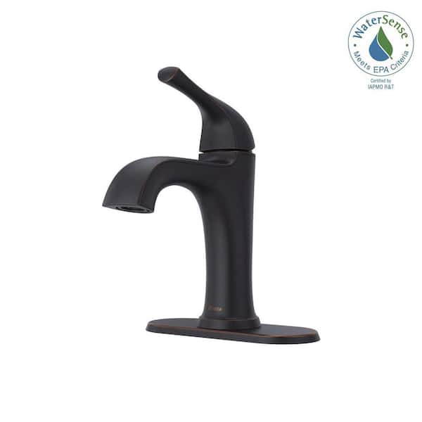 Pfister Ladera Single-Hole Single-Handle Bathroom Faucet in Tuscan Bronze