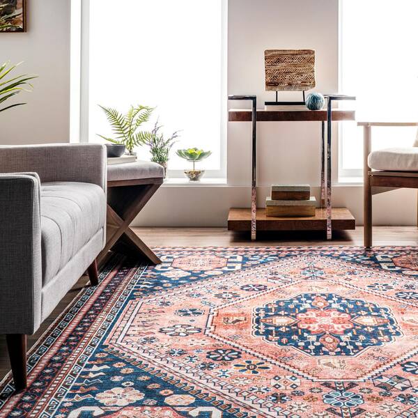 1pc Bohemian Style Carpet-Rug For Living Room, Light Weight, Dirt  Resistant, Washable, Anti-Skid