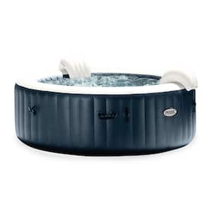 PureSpa Plus Portable 6-Person Inflatable Hot Tub Bubble Jet Spa, 85 in. x 28 in.