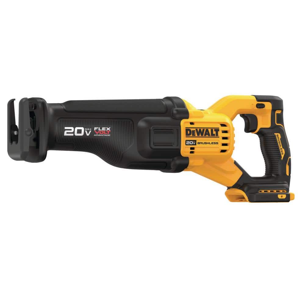 DEWALT 20-Volt MAX Lithium Ion Cordless Brushless Reciprocating Saw with  FLEXVOLT ADVANTAGE (Tool Only) DCS386B - The Home Depot