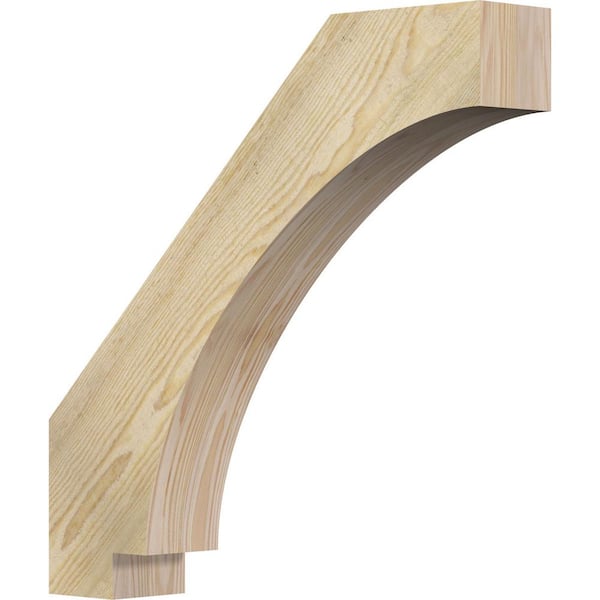 Ekena Millwork 4"W x 22"D x 22"H Imperial Rough Sawn Knee Brace, Douglas Fir