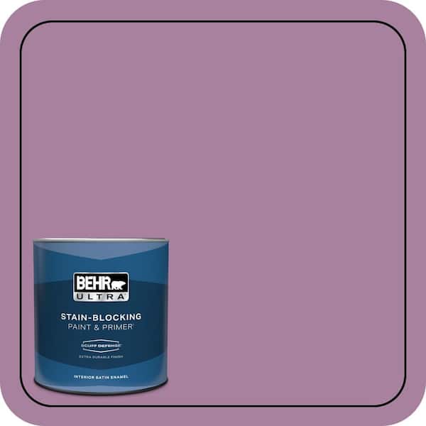 BEHR ULTRA 1 qt. #M110-5 Amazonian Orchid Extra Durable Satin Enamel Interior Paint & Primer