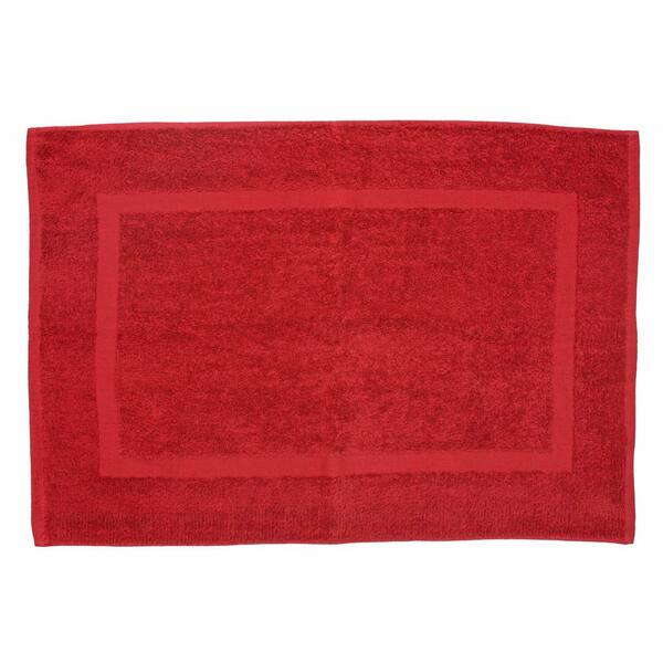 J and M Home Fashions 20 in. x 30 in. Paprika Provence Bath Mat