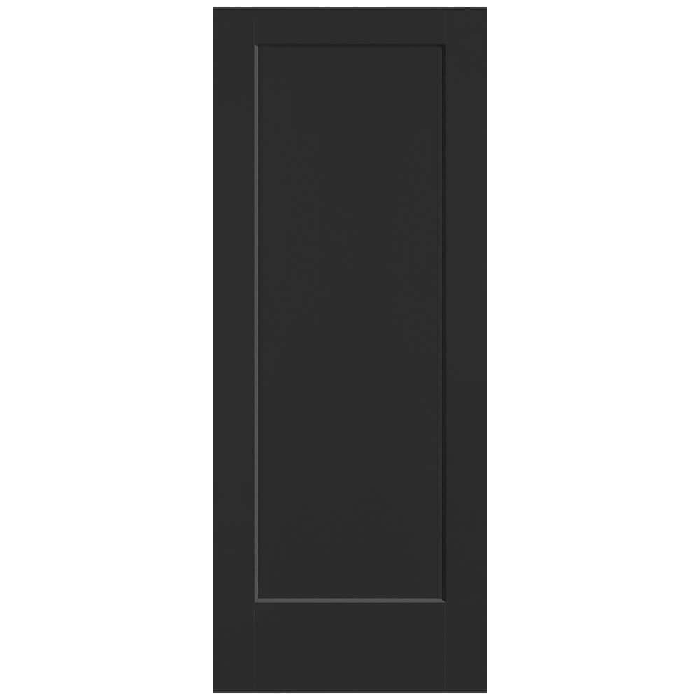32 in. x 80 in. 1-Panel Lincoln Park Single Bore Solid Core Jet Black Molded Composite Interior Door Slab price history on PriceWatchPro