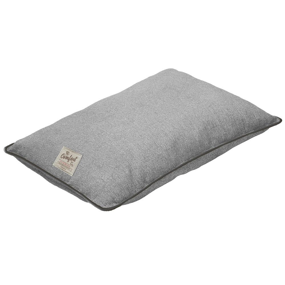 Happy Tails Large Teddy Pet Bed Gray 30 in. x 40 in. 38006 The Home Depot