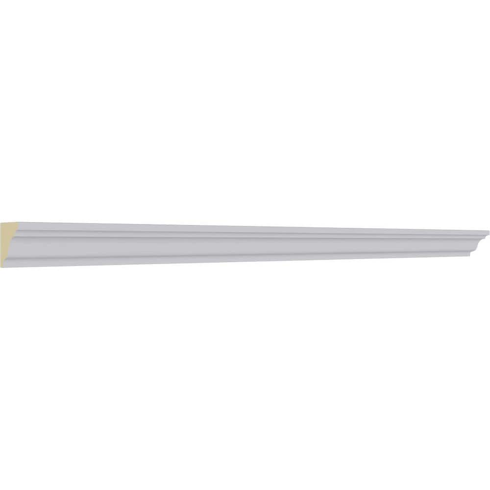Hillsborough Traditional Smooth Polyurethane Crown Moulding, 94.5" Length