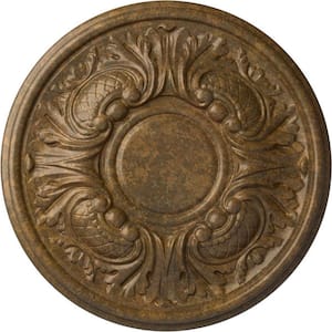 11-3/4 in. x 1-1/4 in. Wakefield Urethane Ceiling Medallion (Fits Canopies upto 3-5/8 in.), Rubbed Bronze