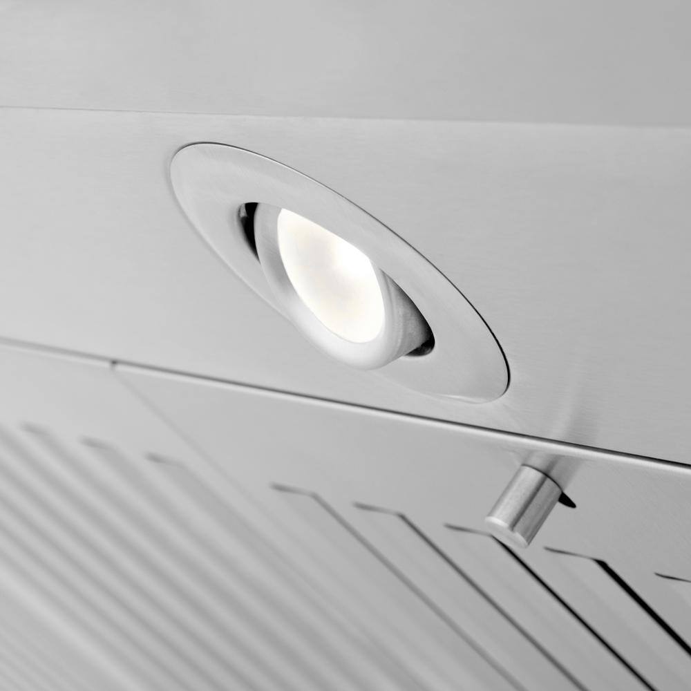 36" Stainless Steel Island Range Hood with Built-in Speakers