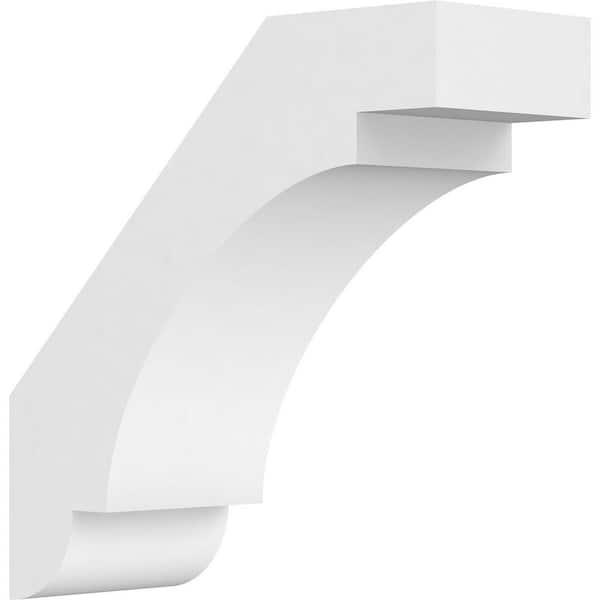 Ekena Millwork 5"W x 14"D x 14"H Standard Aspen Architectural Grade PVC Knee Brace