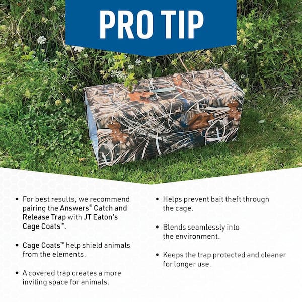 JT Eaton Answer Single Door Live Animal Cage Trap for Medium to