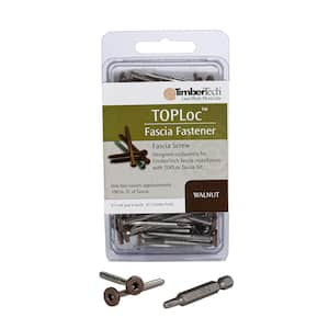 TOPLoc for Composite Fascia Walnut 80 LF (100 1-3/4 in. Screws, 1-Bit)