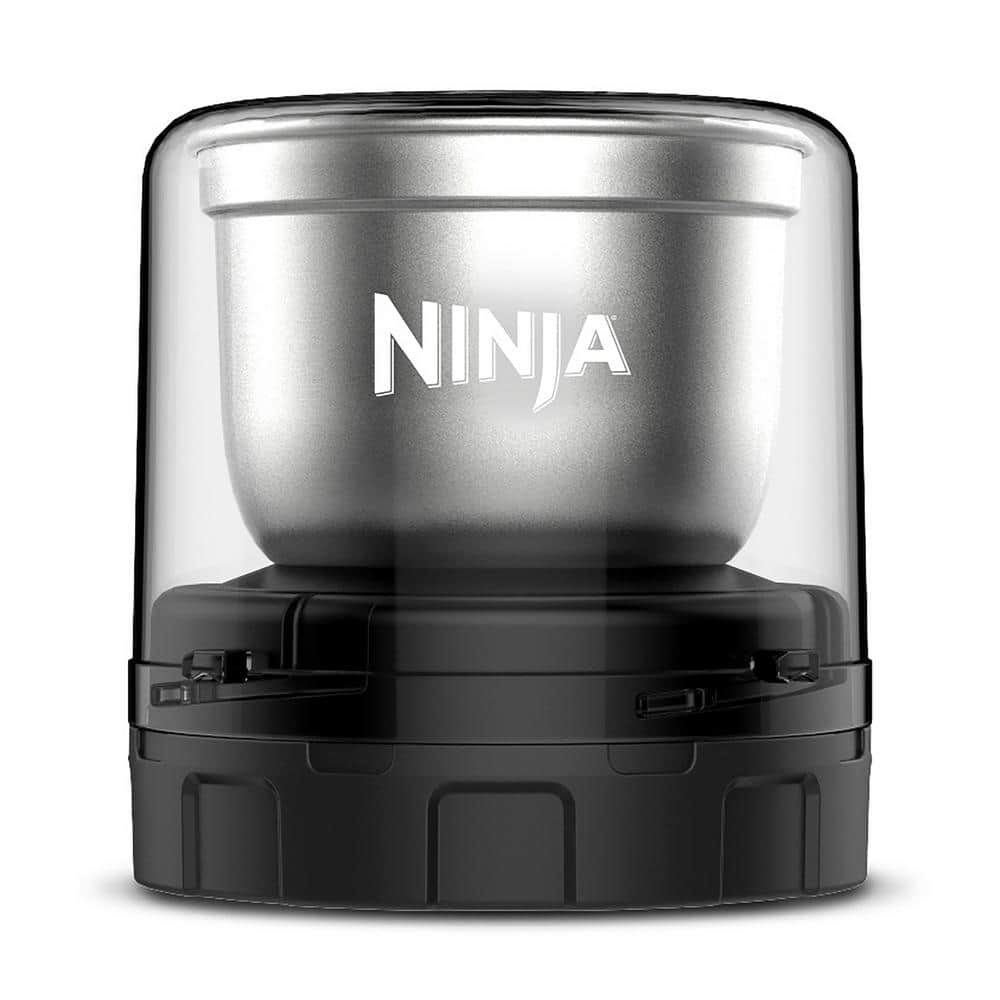 Ninja Coffee Bar Stainless Steel Push Button Bean Grinder + 100-Recipe Book