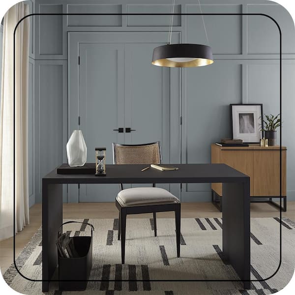 BEHR MARQUEE - 1 gal. #N450-5 Intergalactic One-Coat Hide Satin Enamel Interior Paint & Primer