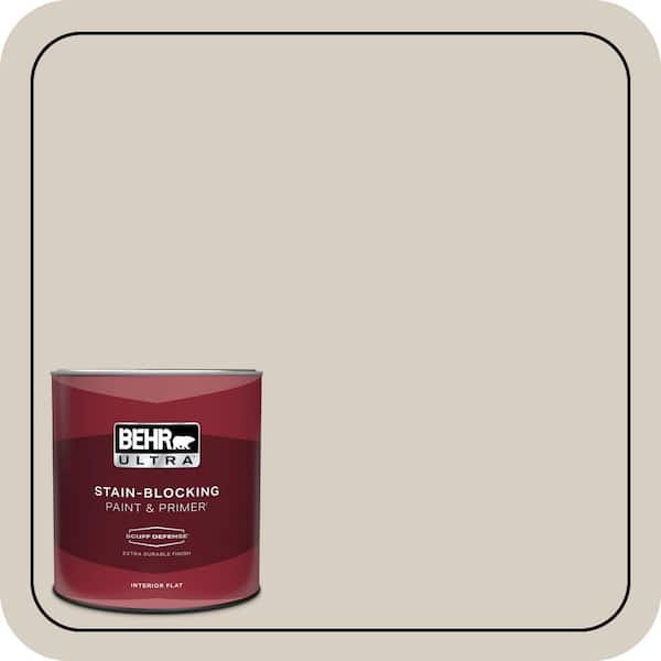 BEHR ULTRA 1 qt. #BWC-24 Mocha Light Extra Durable Flat Interior Paint & Primer