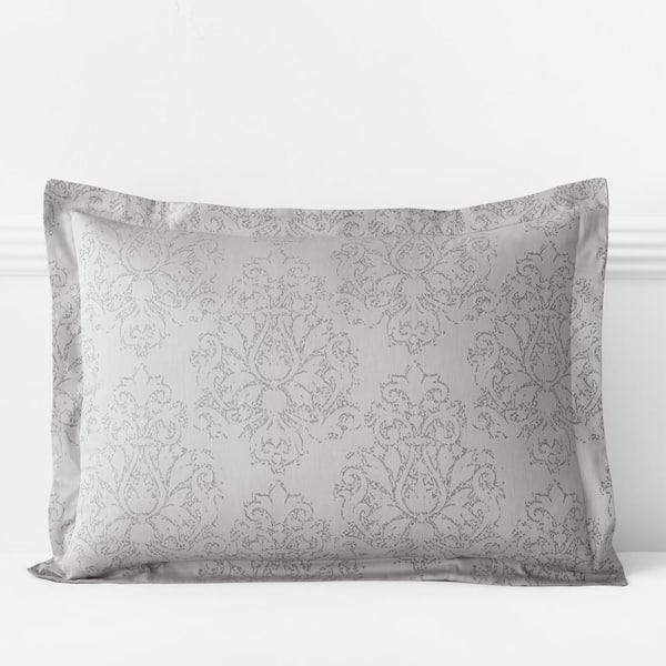 The Company Store Legends Luxury Marais Gray Cotton Standard Sham