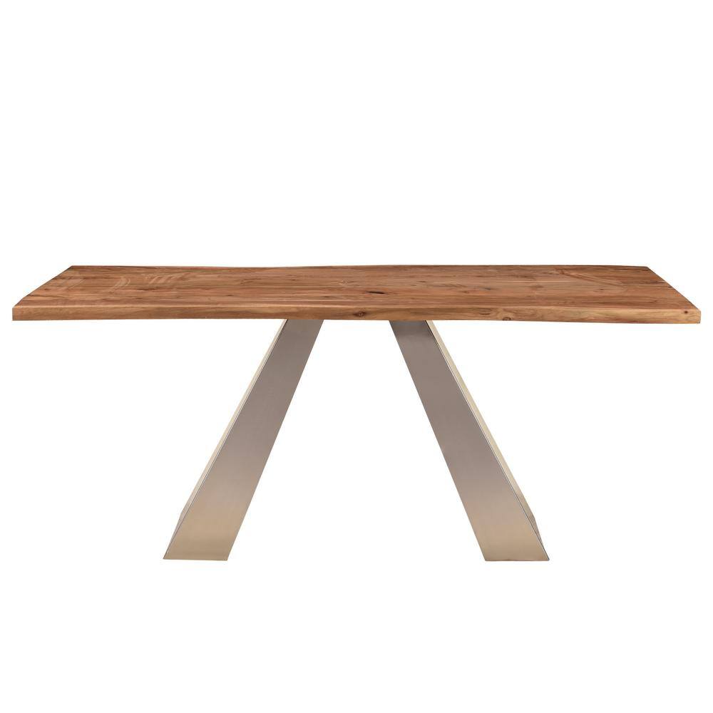 Reviews for LR Home Live Edge 71 in. Rectangle Industrial Brown