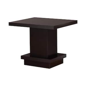 23.5 in. Cappuccino Square Wood End Table