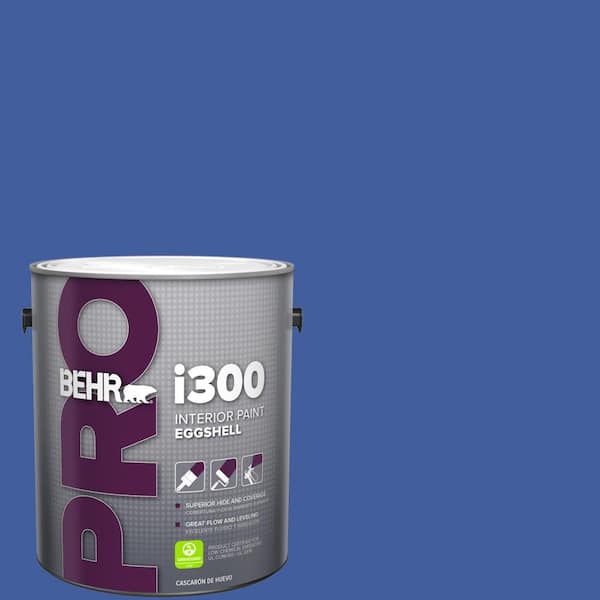 BEHR PRO 1 gal. #BIC-21 Blue Dahlia Eggshell Interior Paint