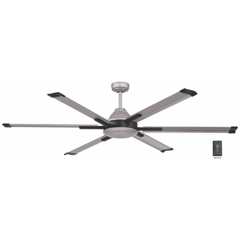 High Velocity 6 ft. Indoor/Outdoor Titanium Ceiling Fan with Wall Control I