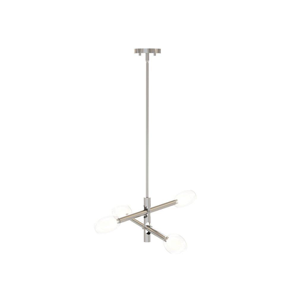 22in 4-Light 5-Watt Nickel-colored Swing arm Chandelier, For Island Counters or Dining Rooms, No Bulbs Included price history on PriceWatchPro