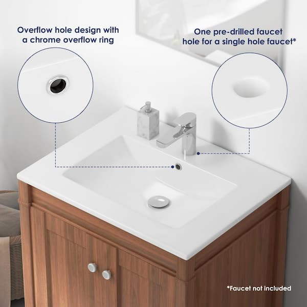 Eridanus Tucson 24 in. W x 19 in. D x 7 in. H 1-Piece Vitreous