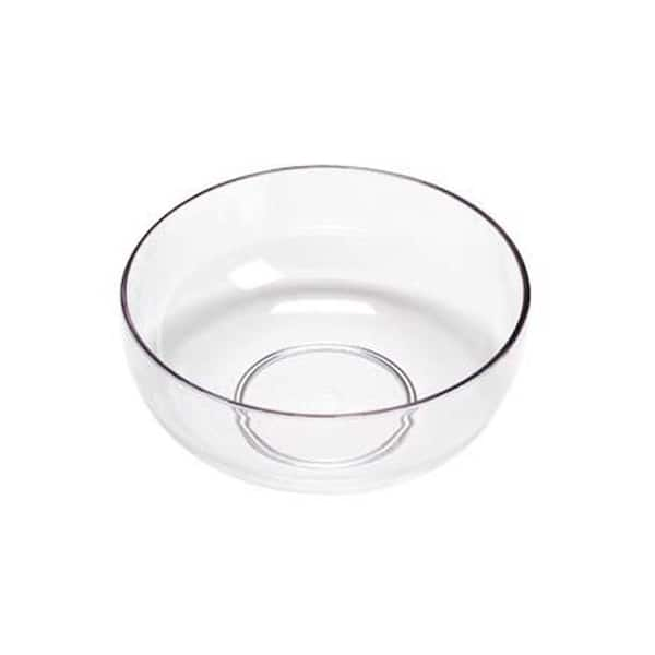 100 oz. Solid Clear Organic Round Disposable Plastic Bowls (14 Bowls)