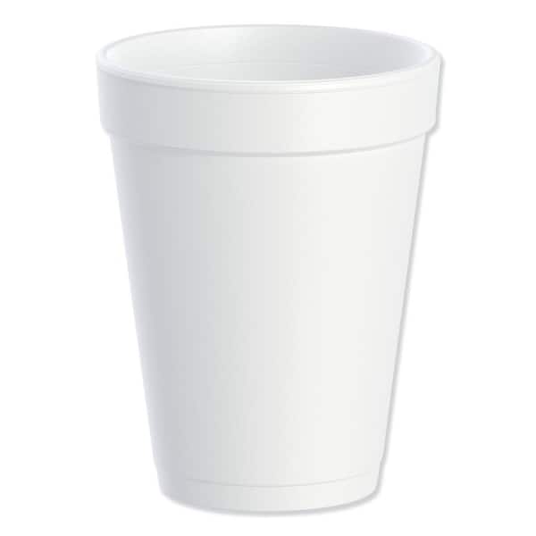 MT Products 16 oz White Paper Cups with Plastic Lids
