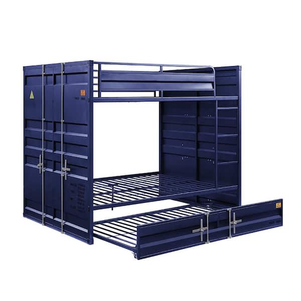 Cargo Full over Full Bunk Bed in Blue