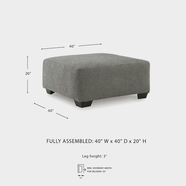 Signature DESIGN BY ASHLEY Seyler Lane Gray Polyester Square