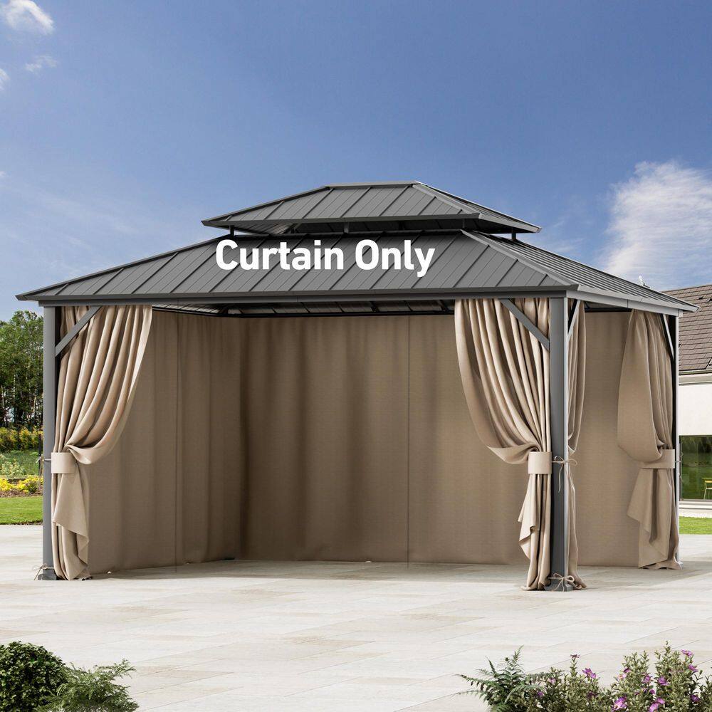Ultra Series 12 ft. x 14 ft. Gazebo Replacement Privacy Curtain, Khaki price history on PriceWatchPro