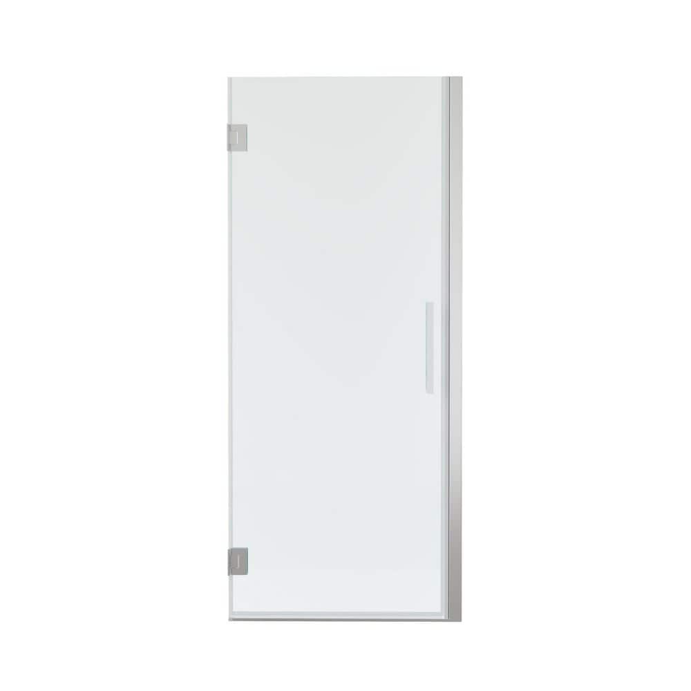 Unifit 27-28 in. W x 72 in. H Hinged Frameless Shower Door in Chrome with 3/8 in. SGCC Clear Tempered Glass price history on PriceWatchPro