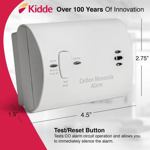 Kidde Battery Operated Carbon Monoxide Detector 21027721 The Home Depot