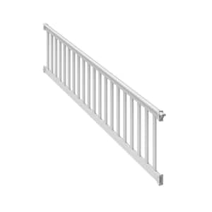 Finyl Line 10 ft. x 36 in. H T-Top 28° to 38° Stair Rail Kit in White