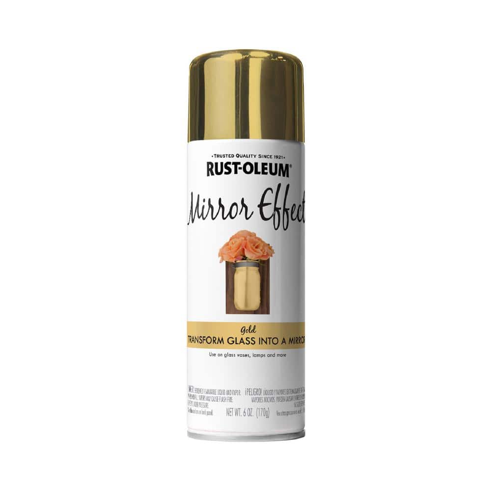 Rust-Oleum Specialty 6 oz. Gold Mirror Effect Spray Paint 343345 - The Home  Depot
