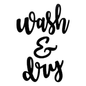 Wash and Dry Wooden Words Wall Art